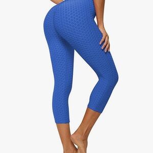 Seasum Blue Booty Engance Leggings- Never Worn